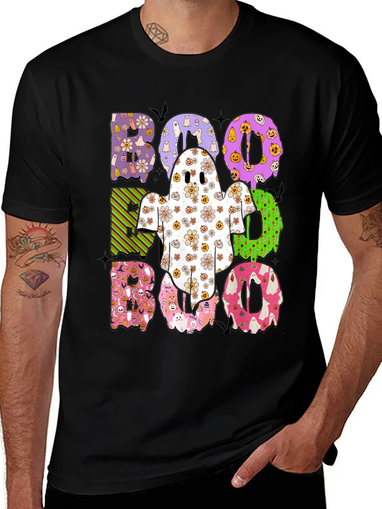 Camiseta Boo Halloween Estampada y Divertida