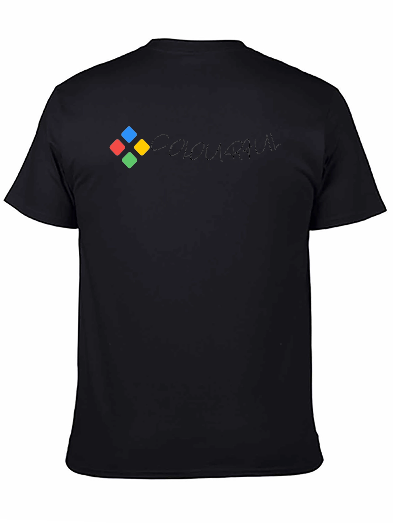 Camiseta Negra con Diseño Abstracto COLOURAUL