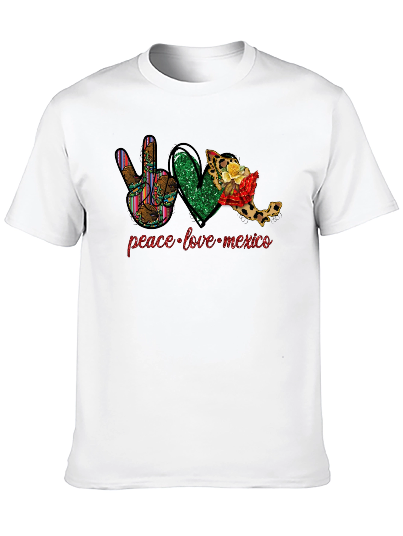 Camiseta México: Paz Amor y Patria
