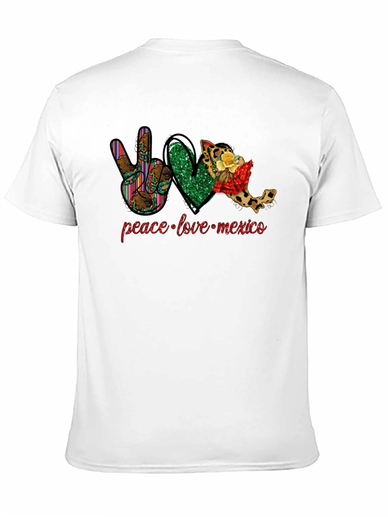Camiseta México: Paz Amor y Patria