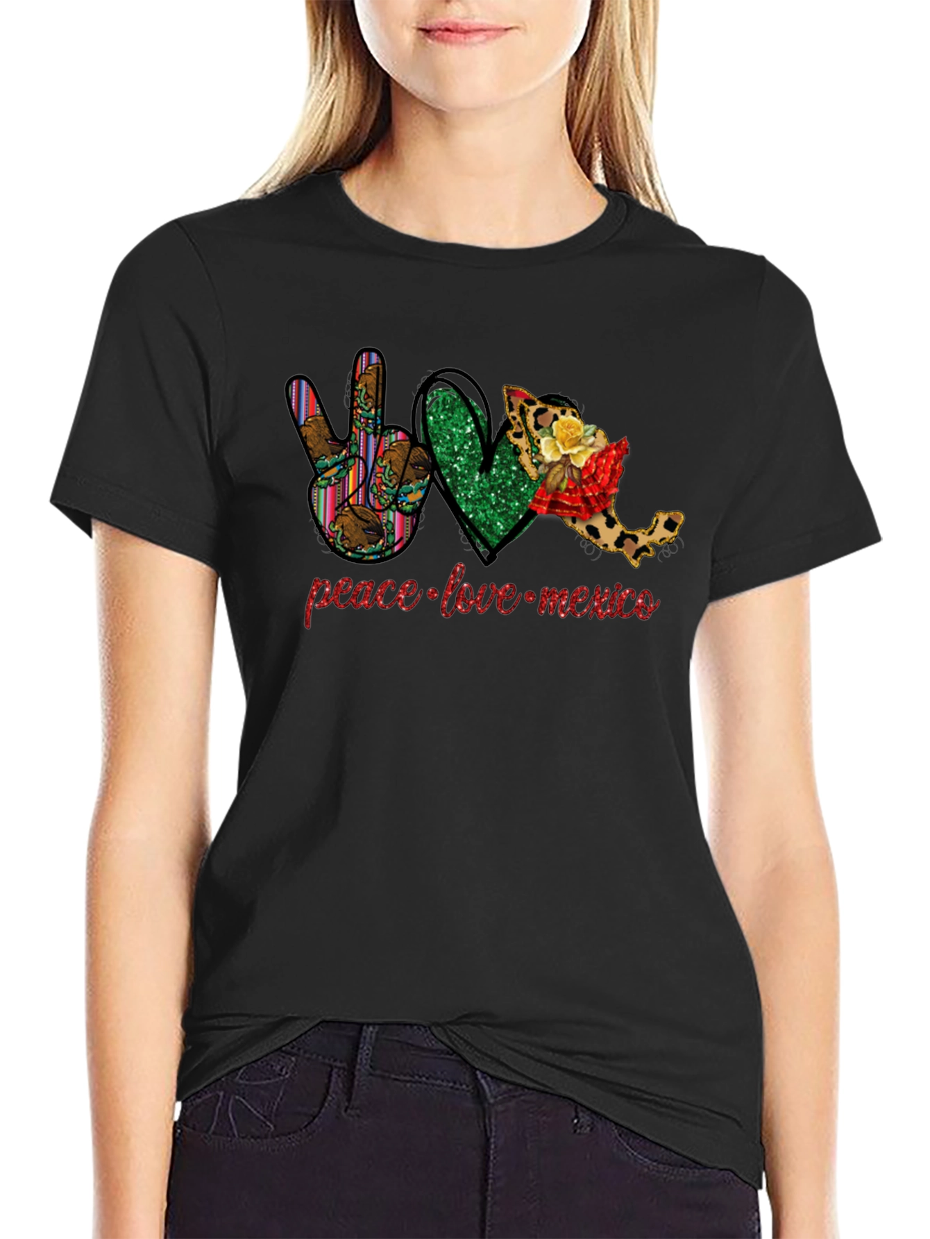 Camiseta México: Paz Amor y Patria