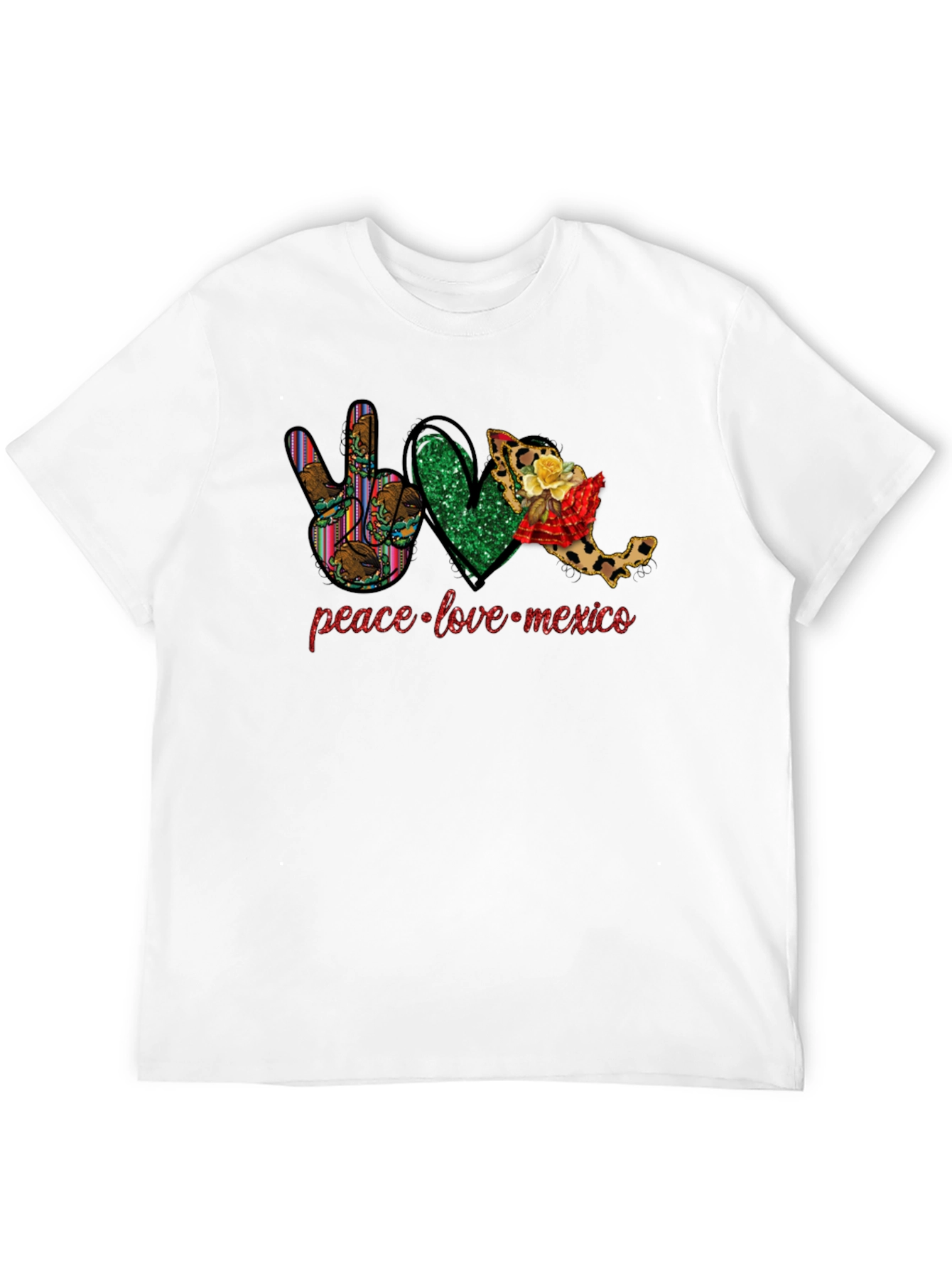 Camiseta México: Paz Amor y Patria