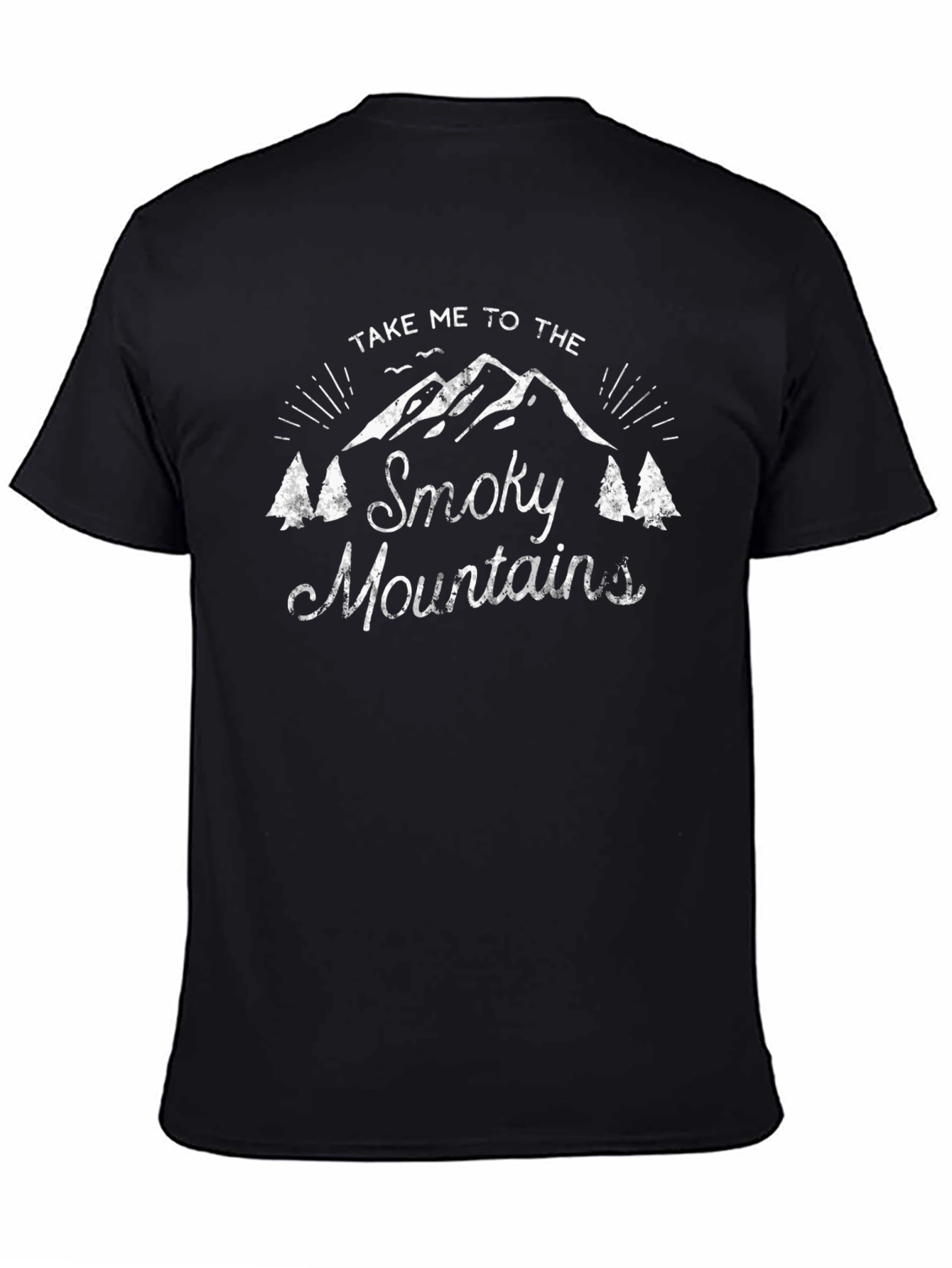 Camiseta Negra Montañas Humeantes