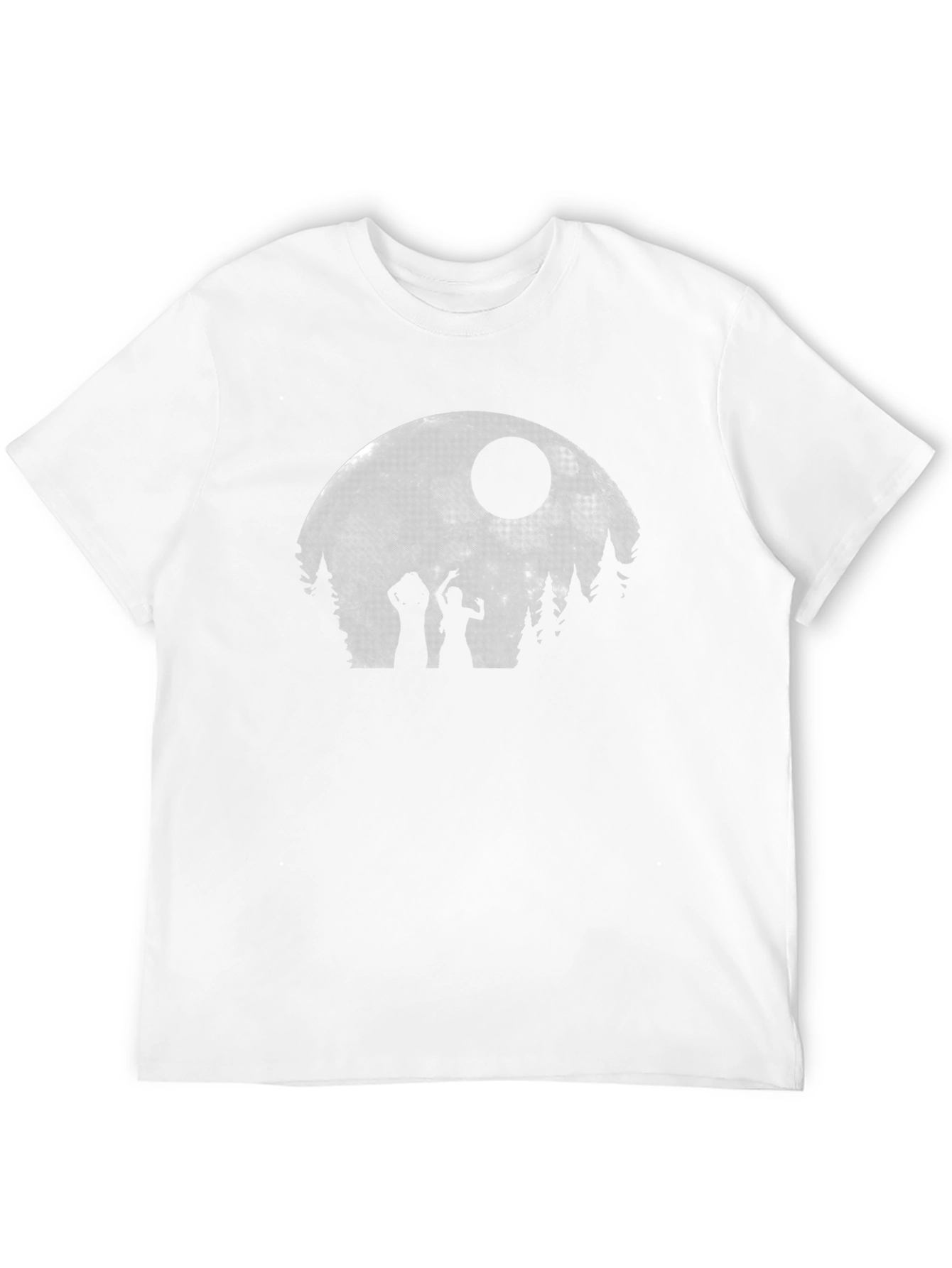 Camiseta Luna Llena Zombies Unisex Negra