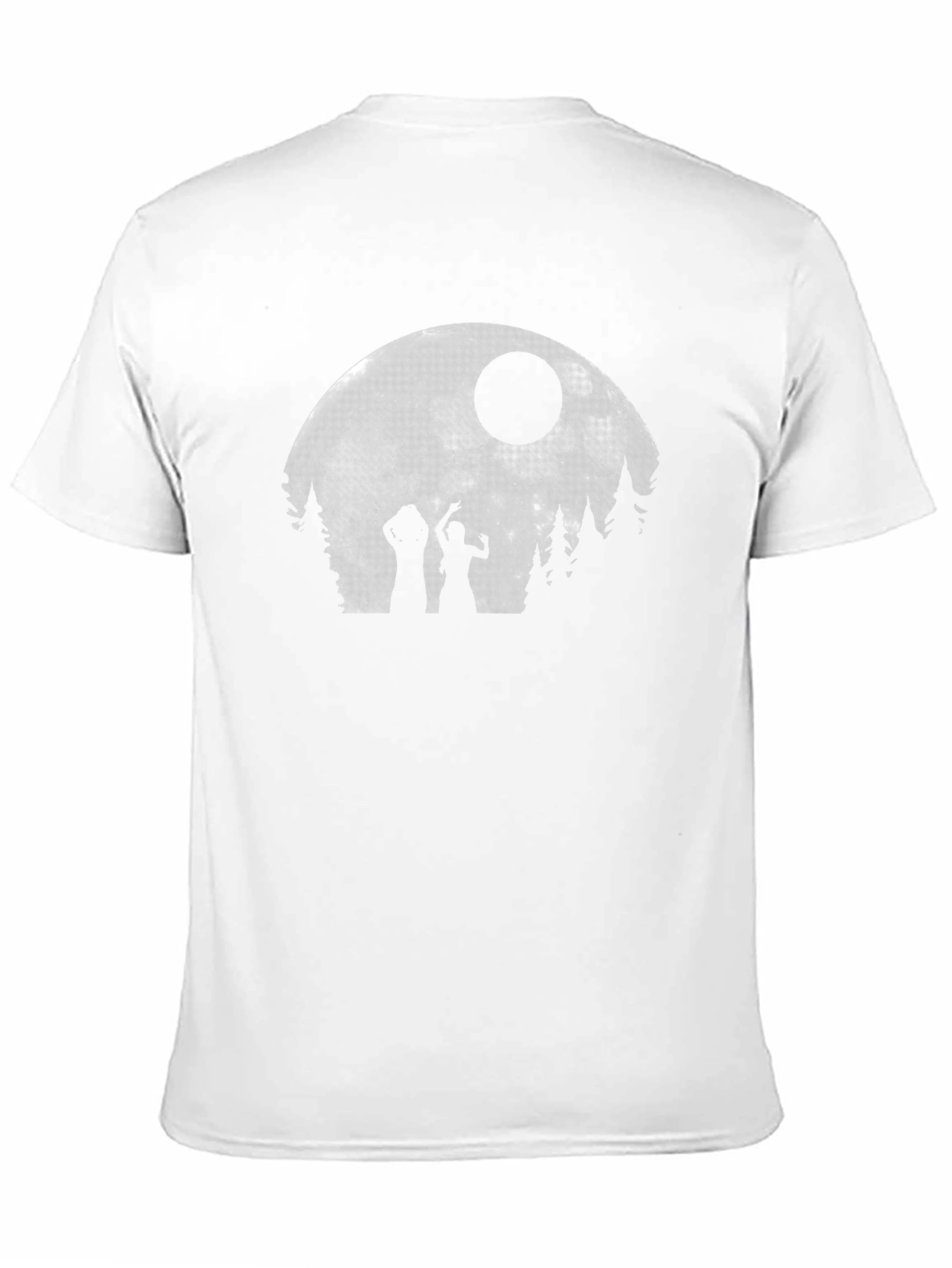 Camiseta Luna Llena Zombies Unisex Negra