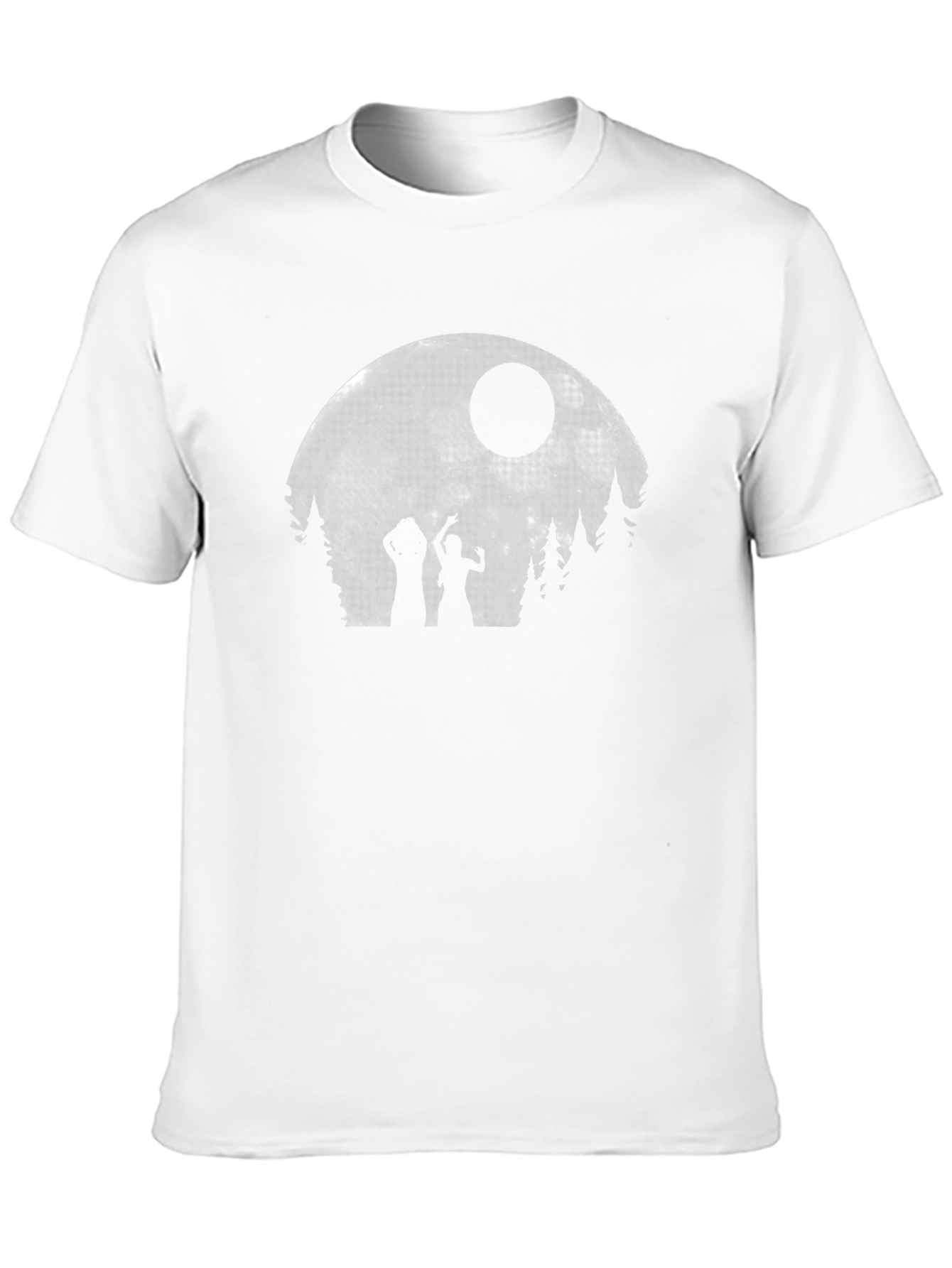 Camiseta Luna Llena Zombies Unisex Negra